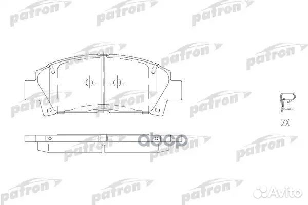 Колодки тормозные дисковые передн toyota: avens