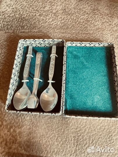 Набор ложек и щипцы