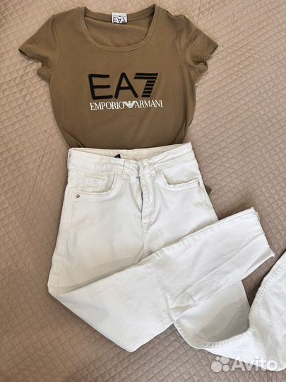 Белые джинсы Zara