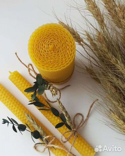 Свечи из вощины/свечи на свадьбу/семейный очан