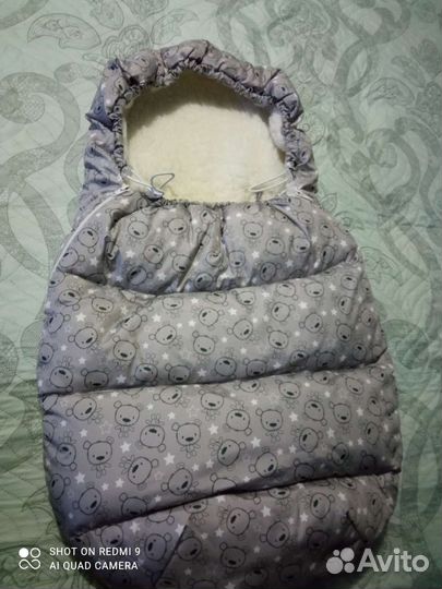 Зимний конверт в коляску