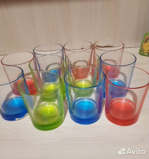 Стаканы цветные