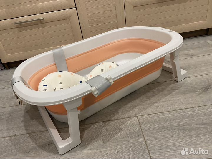 Ванночка для купания складная с матрасиком