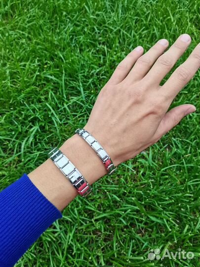 Браслет серебристый мужской женский