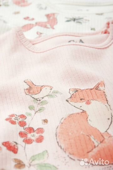 Пижама в рубчик для девочки c&a 80,86