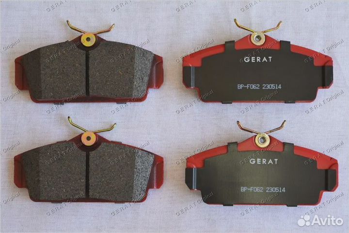 Тормозные колодки Gerat BP-F062 (передние)