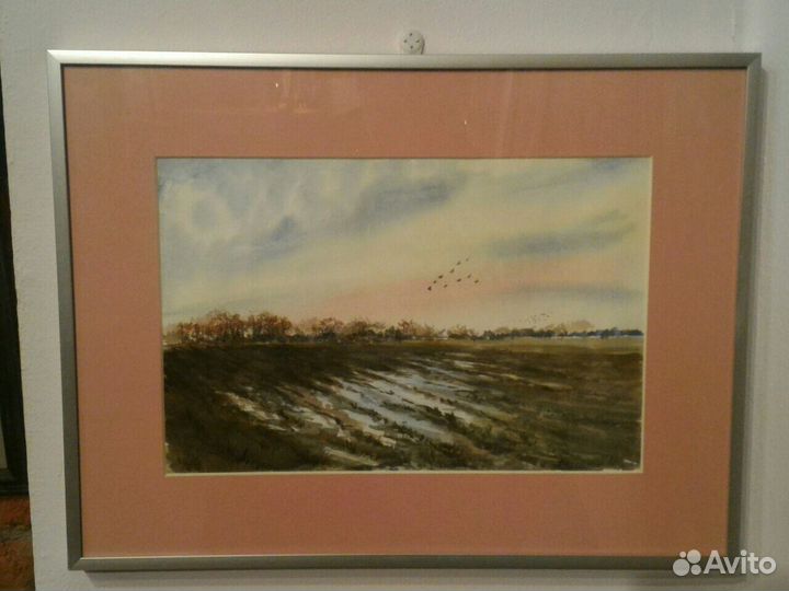 Картина. Пейзаж акварелью