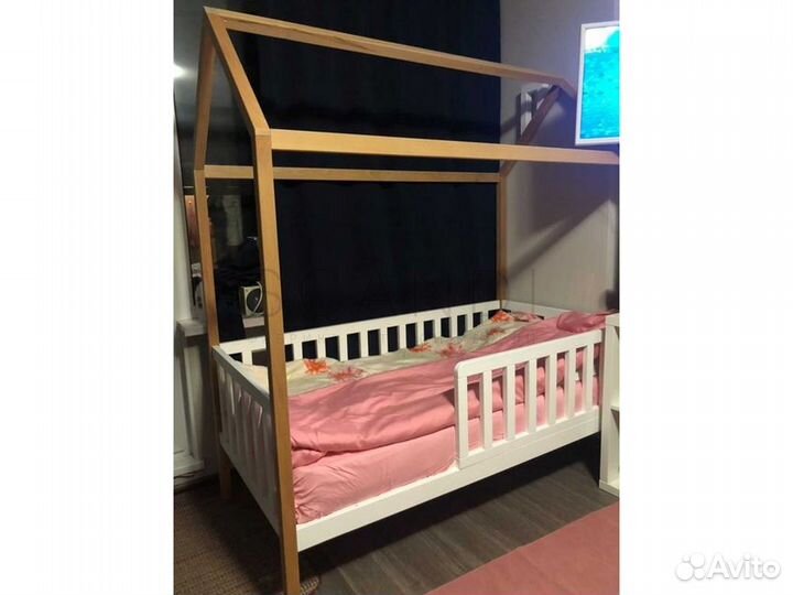 Детская кровать домик Хансен из бука