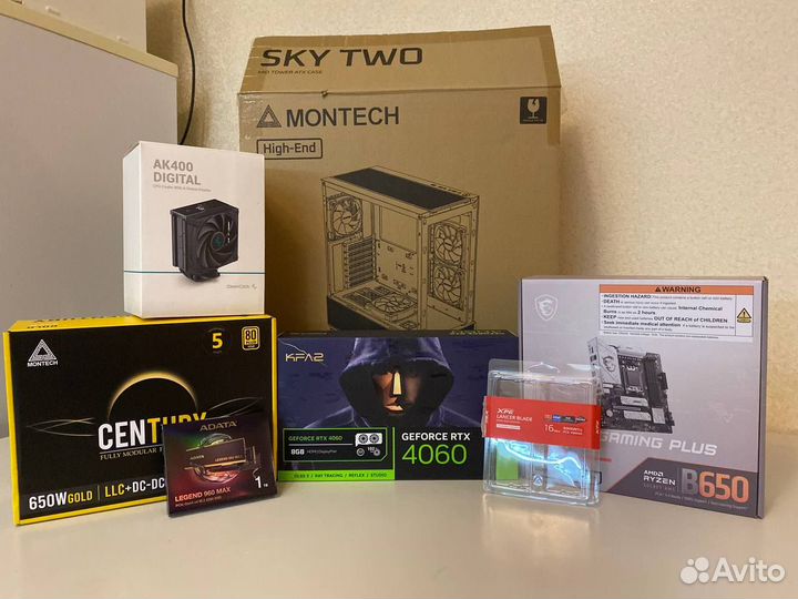 Игровой пк Ryzen 7500F RTX 4060 32 Gb DDR5