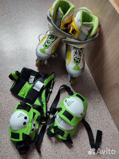 Ролики детские раздвижные, р-р 34-37