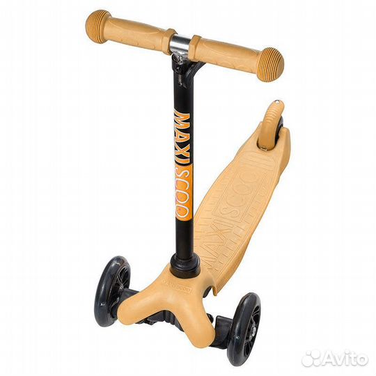 Самокат Maxiscoo Baby со светящимися колесами, ора