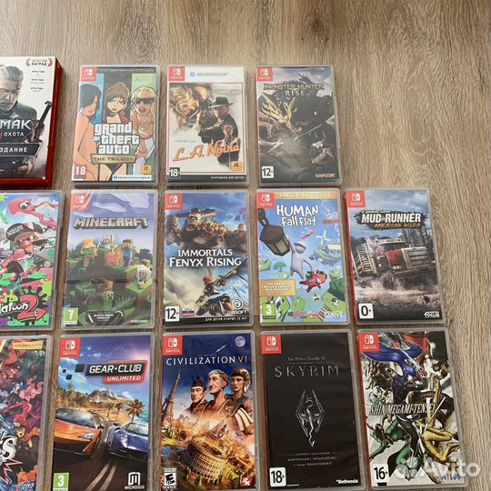 Картриджи для nintendo switch игры