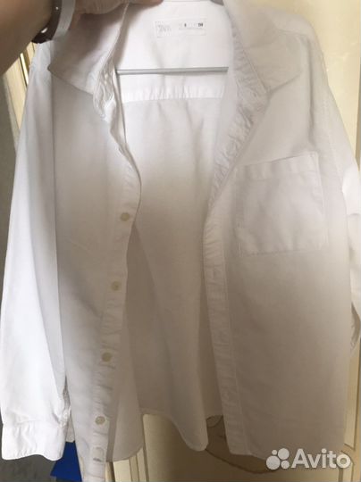 Zara белая рубашка
