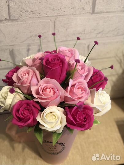 Мыльные розы. Букет из мыльных роз. Подарок