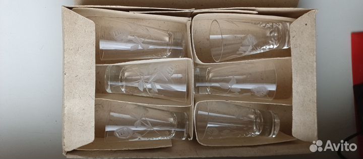 Рюмки СССР новые в коробке