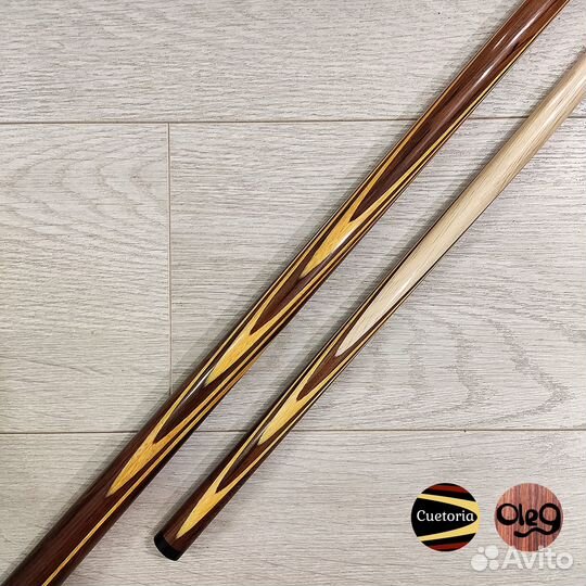 Кий Олега Пономарева из палисандра и акации