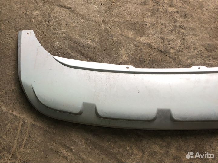 Накладка заднего бампера шкода ети