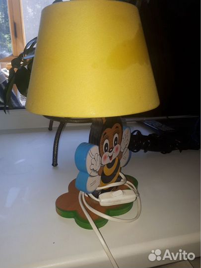 Детский набор из 3 предметов настольная лампа и по