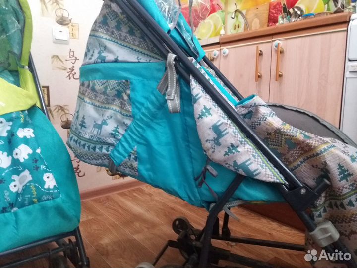 Санки коляска на колесах