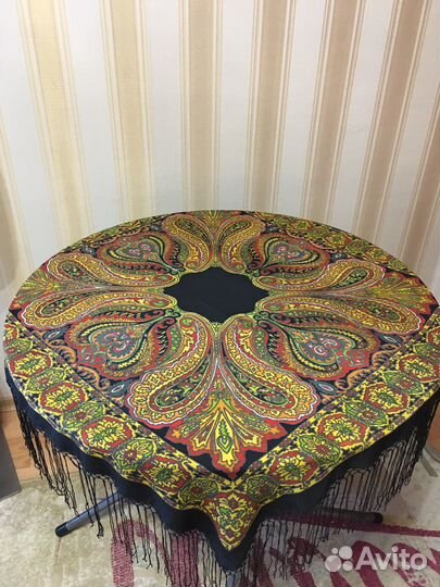 Платок Шаль Шёлк Батик ручная роспись