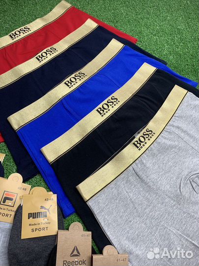 Трусы мужские боксеры boss