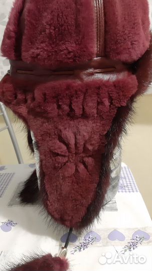 Ушанка норковая женская