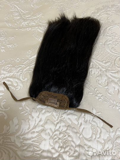 Шиньон/ из натуральных волос/40 см/104гр