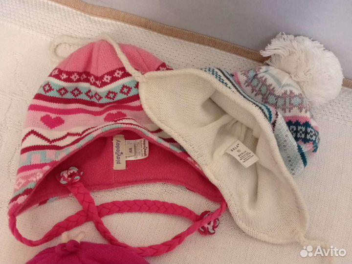 Шапки на девочку р-ры от 48 до 52