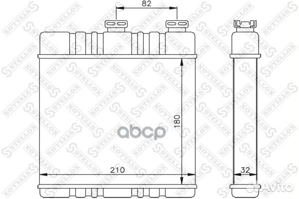 10-35071-SX радиатор печки Opel Astra all 97