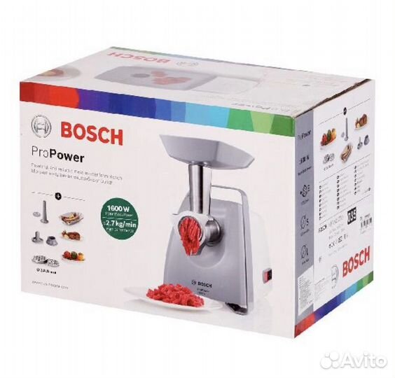 Новая электромясорубка Bosch MFW45020
