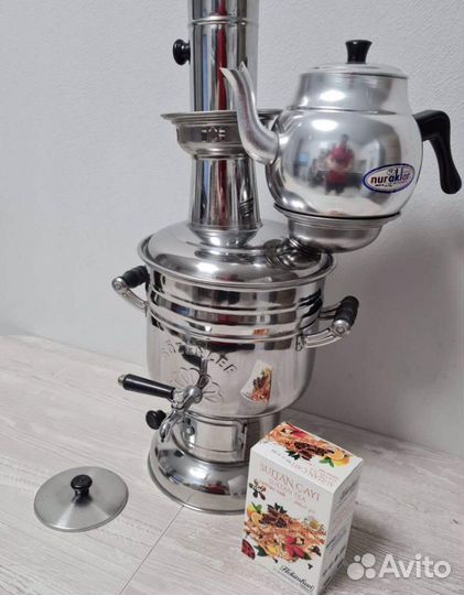 Самовар нa дровax Typeцкий 4л