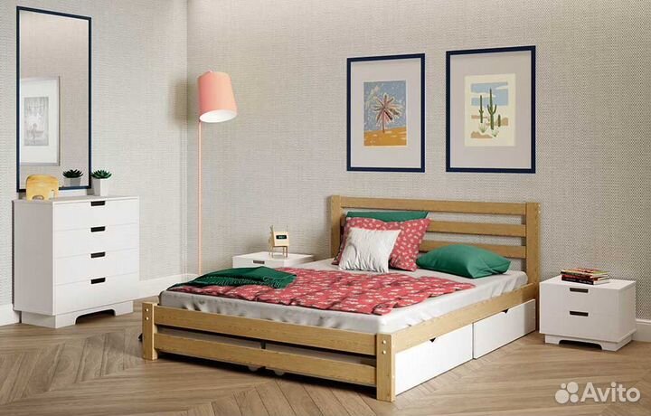Кровать берёза 2-спальная 