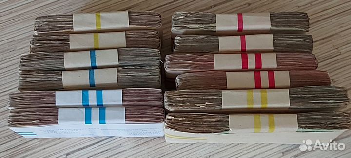 1-3-5-10-25-50рублей 1961-1991 года корешки