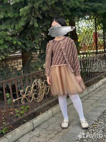 Сарафан + кардиган для девочек