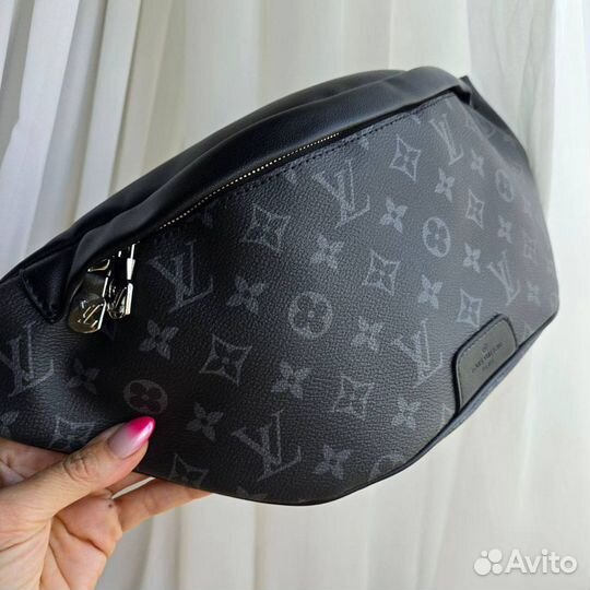 Поясная Мужская Сумка Louis Vuitton Черная