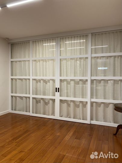 Штора на раздвижную перегородку