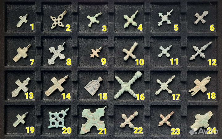 Крестики старинные нательные 10-19 век