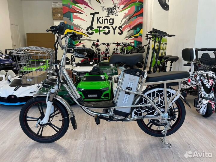 Электровелосипед GT V6 Pro Silver 20ah