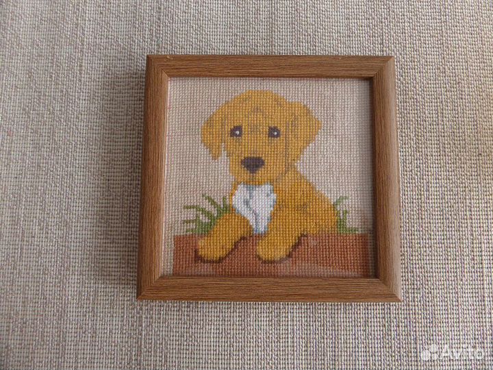 Картина щеночек