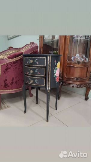 Тумба- консоль, массив, ручная роспись