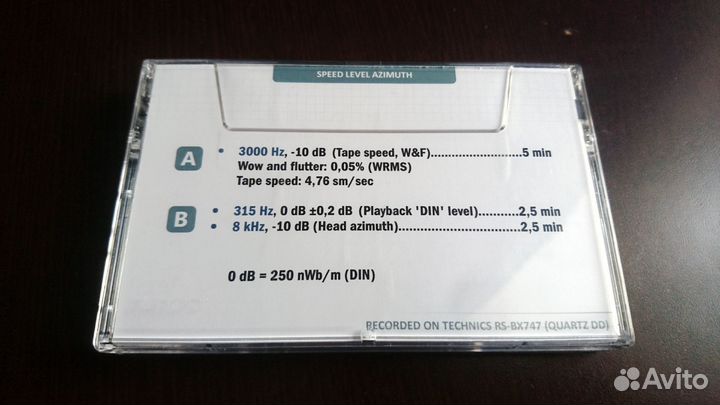 Тестовая кассета (Sony HF10)