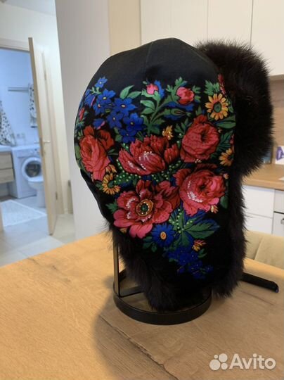 Шапка ушанка из кролика ручная работа