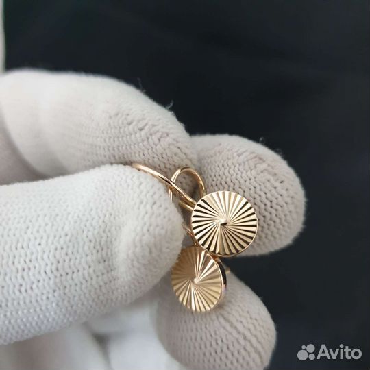 Серьги золотые 583 СССР