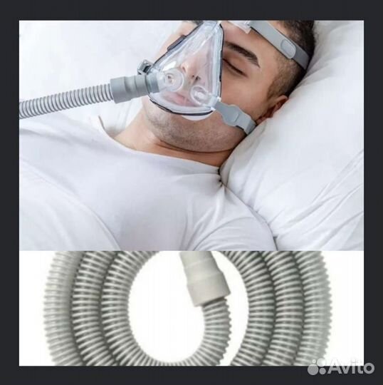 Комплект по акции маска сипап и шланг с ремешками