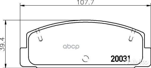 Колодки тормозные дисковые зад (PF-5203) NP