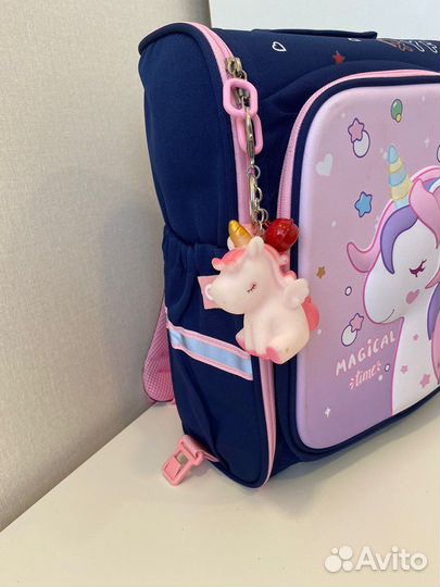 Рюкзак ранец школьный для девочки единорог