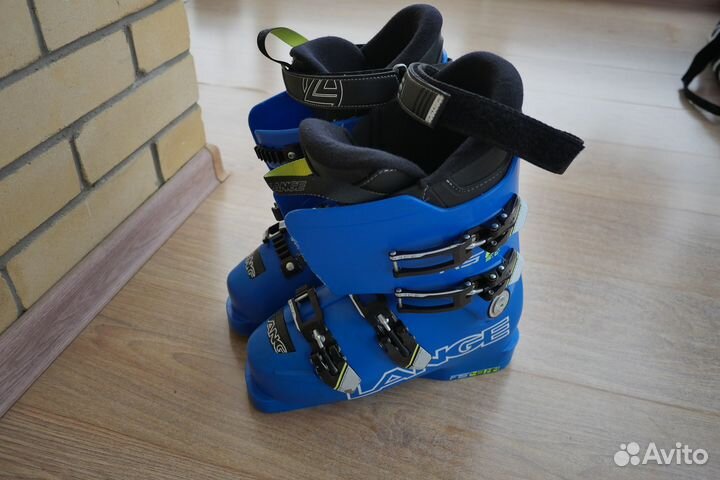 Горнолыжные ботинки детские+лыжи р.24,5