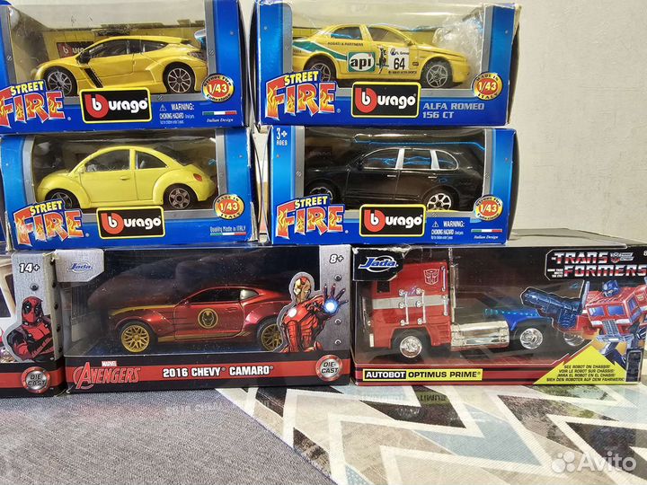 Модели Bburago, Jada, Maisto. 1:43- 1:32