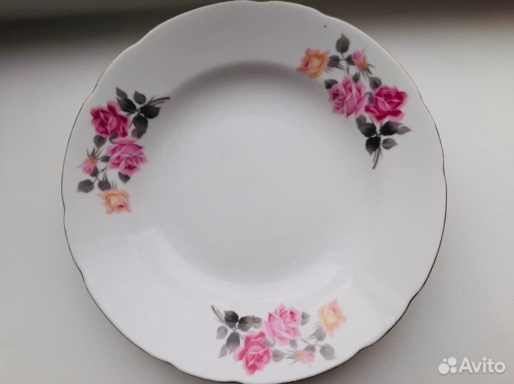 Тарелки Розы Японский фарфор Tono China 5 штук