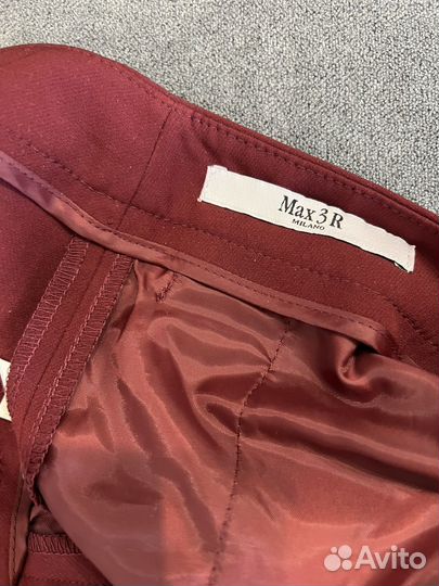 Брюки женские Max Mara 38 it, цвет бургунди